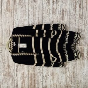 Black/Ivory Open Cardigan